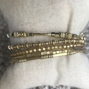 Stella & Dot Celine wrap bracelet in gold